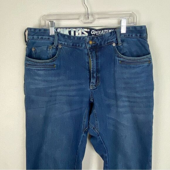 Classic Blue Straight-Leg Jeans - Picture 8 of 15